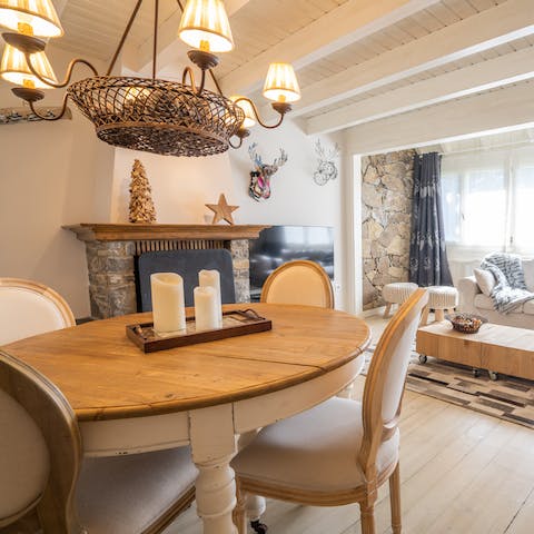 Come together for a tapas feast at the dining table