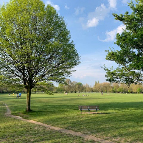 Start your day with a stroll around nearby Wandsworth Common