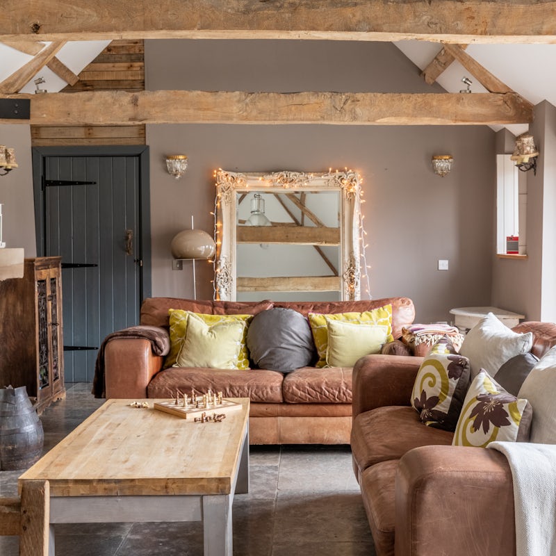 Get cosy in the beautifully designed living room