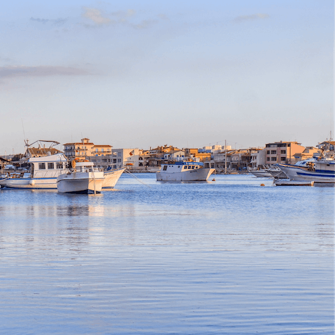 Explore the pretty village of Marzamemi – a short drive away