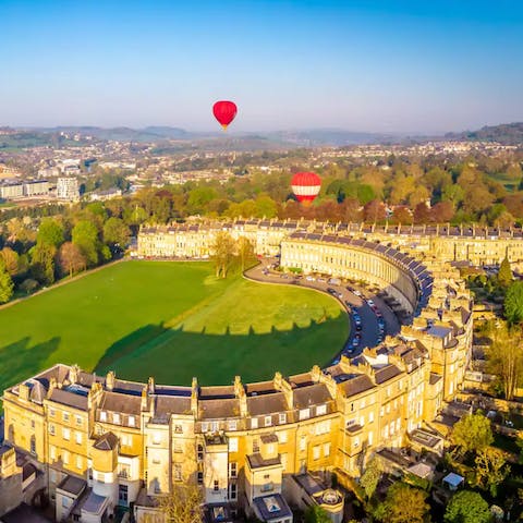 Soak up the sweeping splendour of the Royal Crescent