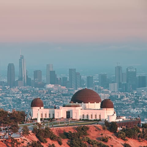 Put your hiking boots on and head up to Griffith Observatory – it's a forty-two-minutes walk away