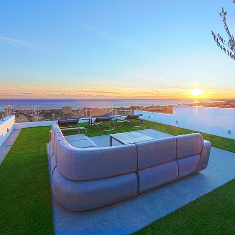 Take in 360-degree views from the magical roof terrace