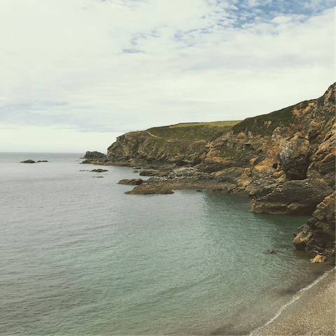 Relax and breathe in the sea air in beautiful Holywell Bay, along the north coast of Cornwall 