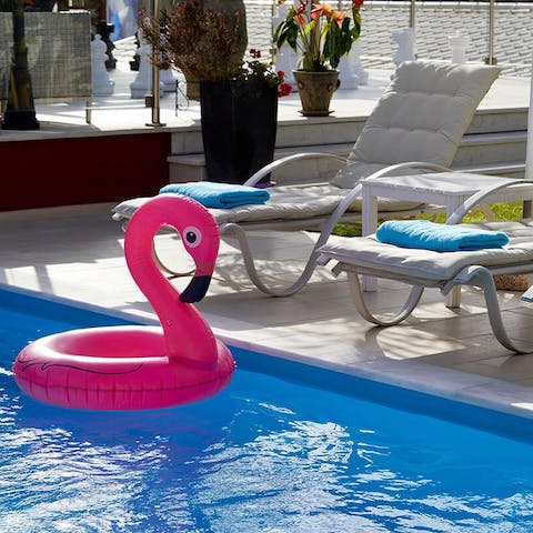 Splash in the water, or simply relax on a lilo