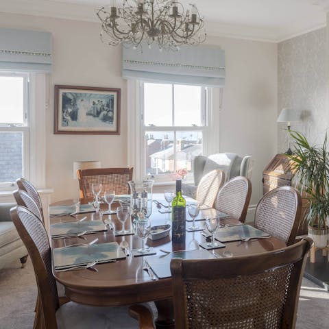 Serve up a home-made meal at the formal dining area – roast dinner anyone? 