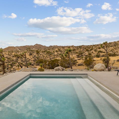 Begin your day with a refreshing dip in the private pool