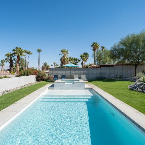 Dip in and out of the sparkling pool