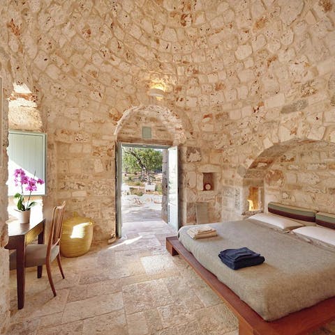 Escape the Southern heat in the all-stone interiors