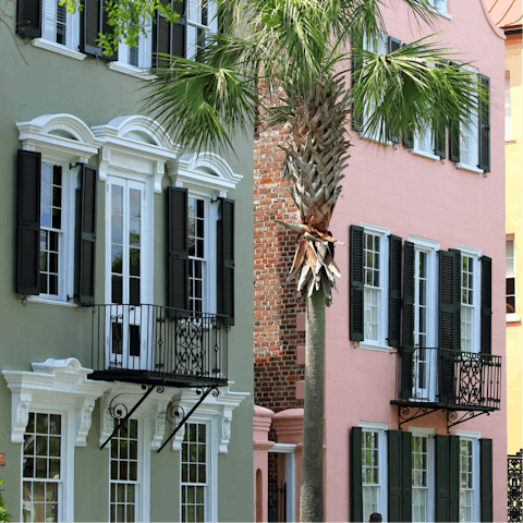 Walk to historic Charleston in just twenty minutes