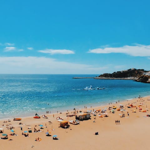 Soak in the rays on the local golden sand beaches