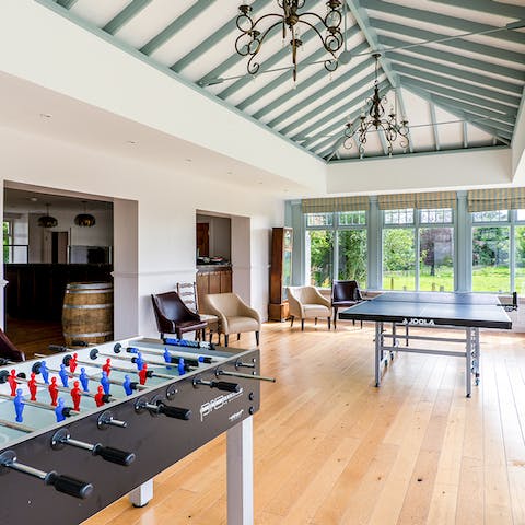 Get a little competitive in the large games room