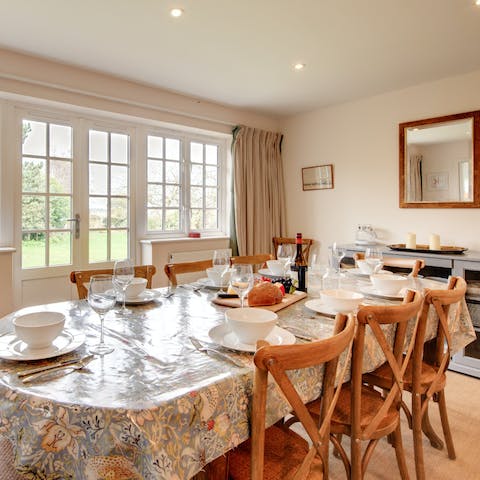 Serve up hearty homemade meals at the dining area – roast dinner anyone? 