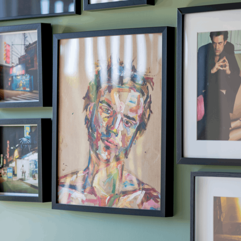 Tour the host's art collection, your own personal gallery