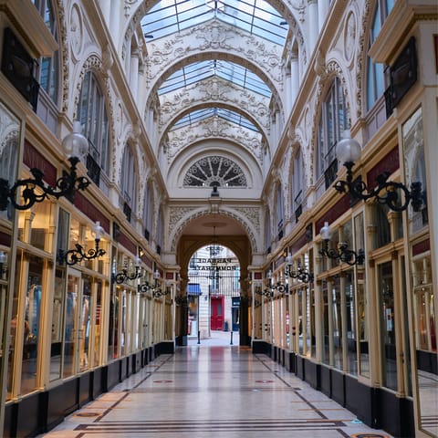 Shop at the famous Passage Pommeraye, a short stroll from your apartment