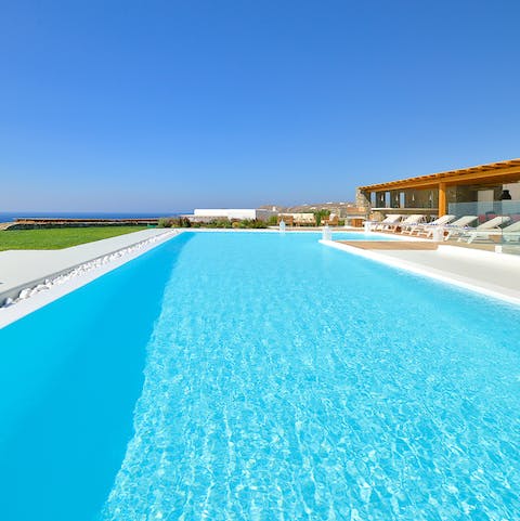 Cool off in the impressive pool