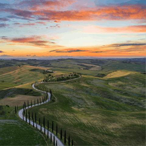Explore the stunning Tuscan countryside from your home in Montecatini Terme
