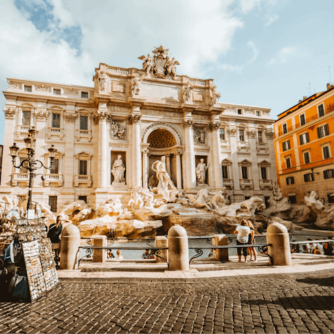 Make a wish at the Trevi Fountain – it's a short stroll away