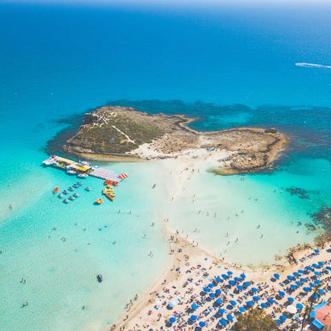 Head to Vathia Gonia nearby for relaxing days down at the beach