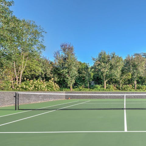Practise your backhand on the tennis courts