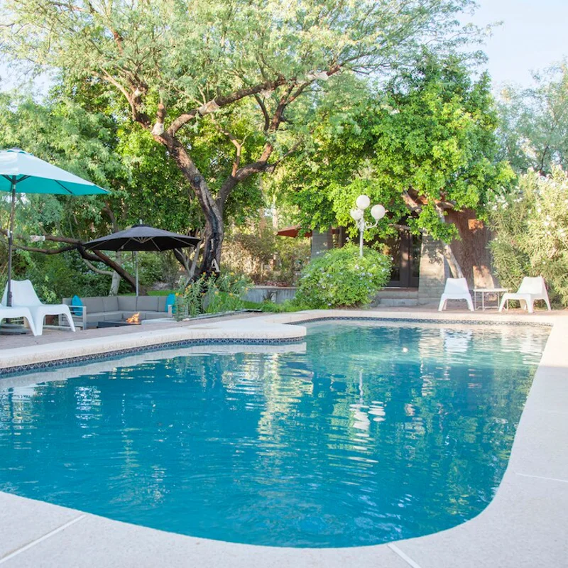 Cool off from the hot desert sun in the refreshing pool