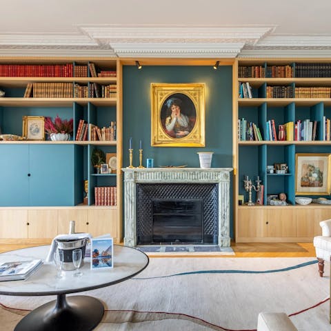 Read a few French classics in the charming living space