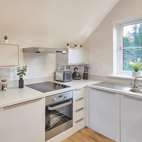 Prepare wonderful meals in the modern kitchen