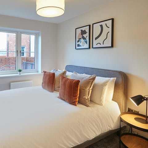 Sleep well in the stylish bedrooms