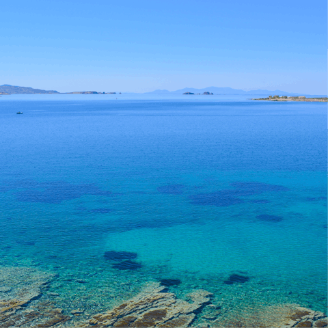 Walk to the nearby beach and spend a day sea swimming – Loladonis isn’t far