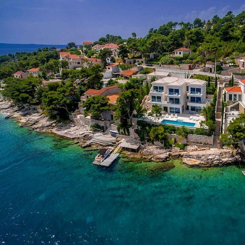 Explore the natural riches of Croatian coastline from your seafront location