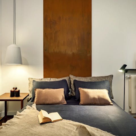 Wake up in the boho-chic bedrooms feeling rested and ready for another day of Barcelona sightseeing