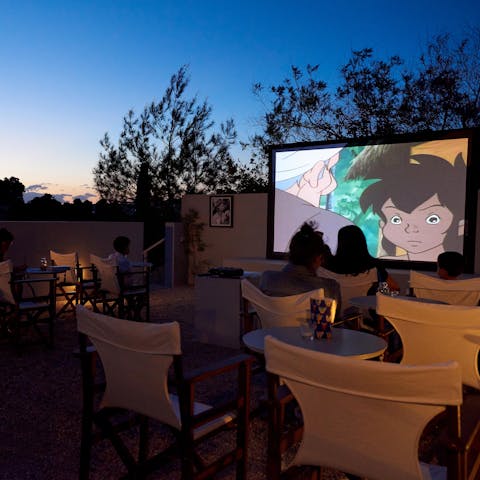 Enjoy outdoor cinema nights hosted by the Vineyard Estate