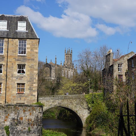 Stroll along the Water of Leith Walkway and visit Dean Village – about a fifteen-minute walk