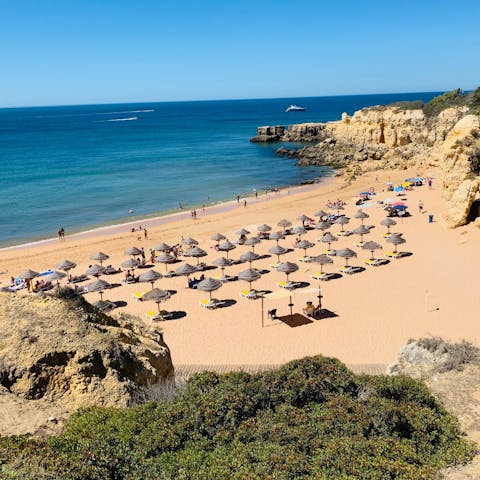 Discover the Algarve's fine, sandy beaches, the closest is right on your doorstep