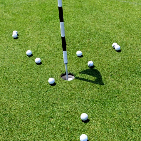 Practice your swing on one of the championship golf courses