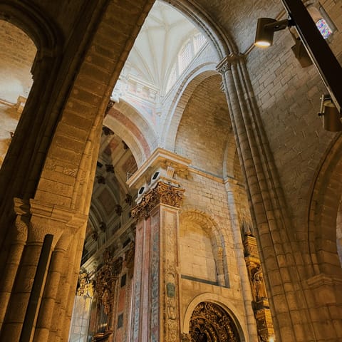 Visit Porto Cathedral, a twenty-minute walk away