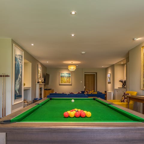 Challenge your fellow guests to a game of pool in the games room
