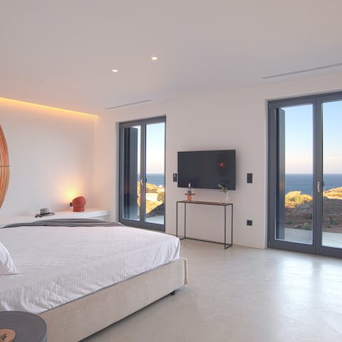 Leave the blinds open and be awoken by the sun rise