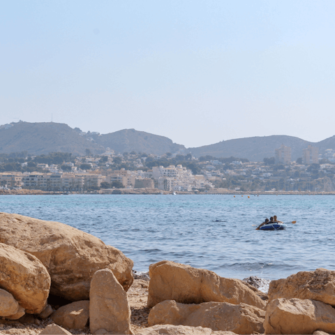 Head down to Moraira, a beautiful coastal town with some great beaches