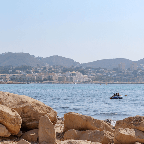 Head down to Moraira, a beautiful coastal town with some great beaches