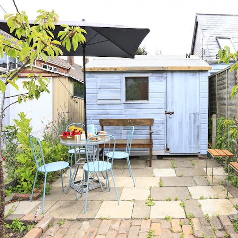 Enjoy alfresco breakfasts in the quaint courtyard garden
