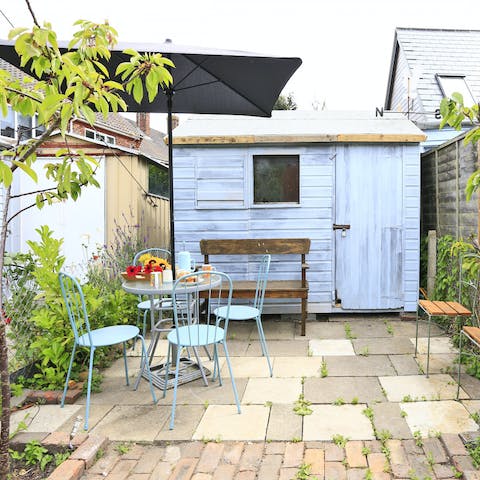 Enjoy alfresco breakfasts in the quaint courtyard garden