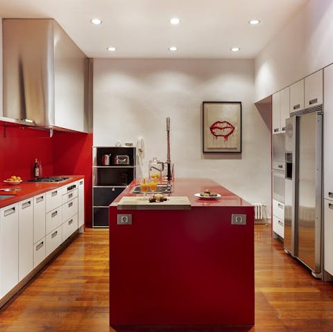 Cook dinner in the Bulthaup-designed kitchen