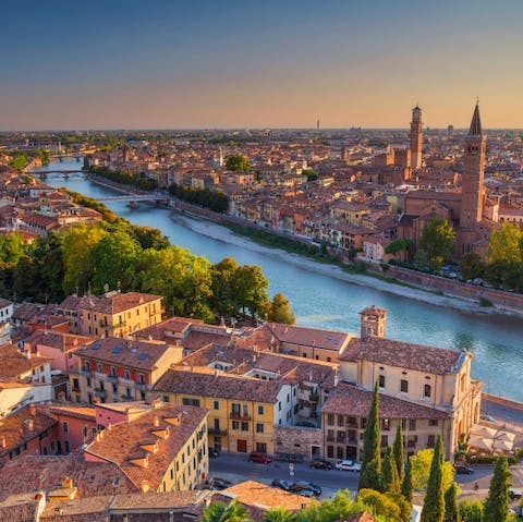 See the city that provided Shakespeare's inspiration – Verona is around half an hour away