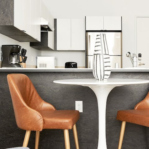 Serve up homemade American meals at the dining area