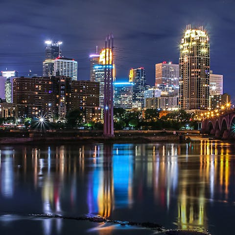 Stay in Downtown Minneapolis within short walking distance from many of the city's sights and museums