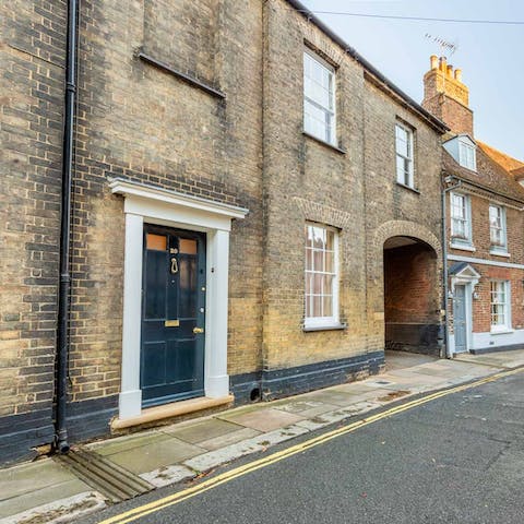Stay in a Grade-II listed Georgian townhome on a well-known street