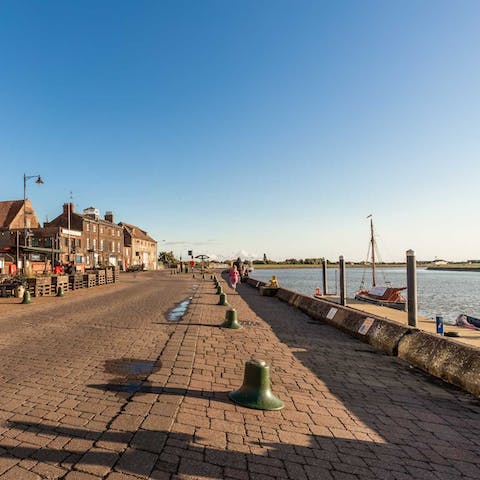Go for a stroll along the River Ouse – it's only a two-minute walk from your door
