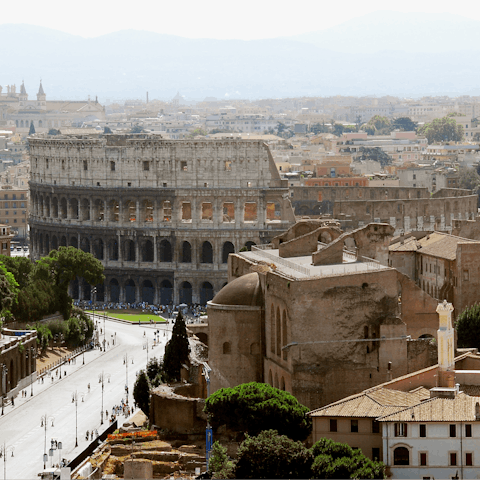 Stay just a three-minute walk away from the Colloseum 