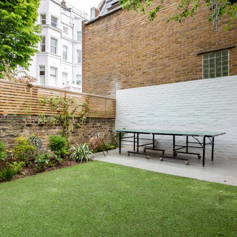 Challenge your guests to a round of table tennis